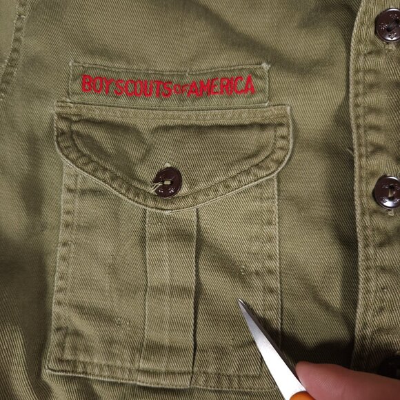 Vintage Boy Scout Uniform Shirt Two Harbors MN First Class Printing Patrol Youth - Picture 9 of 16